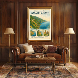 Amalfi Coast Travel Adventure Poster