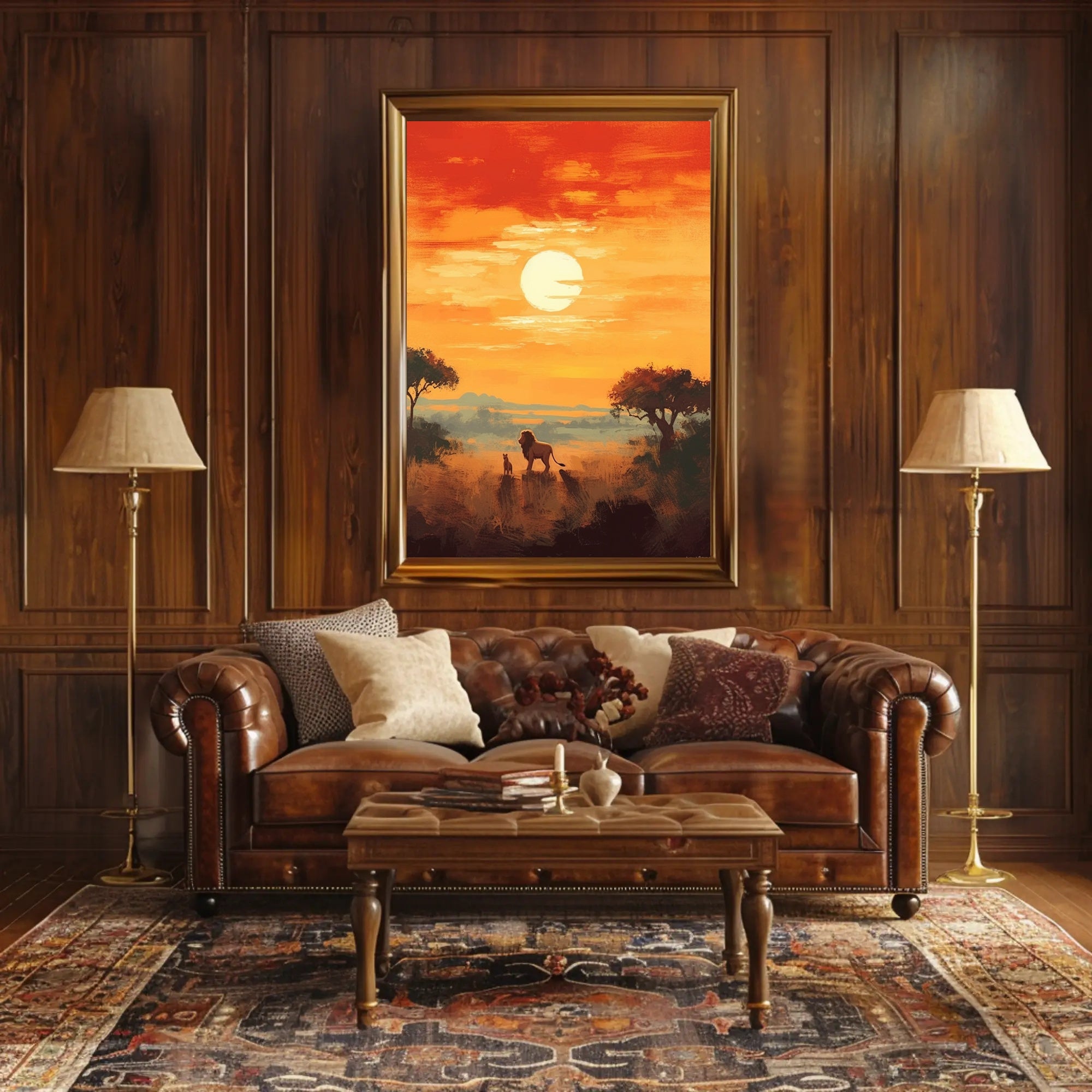 Serengeti Sunset Poster