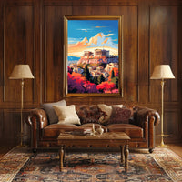 The Acropolis At Sunset Poster