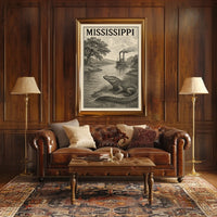 Mississippi River Scene Poster