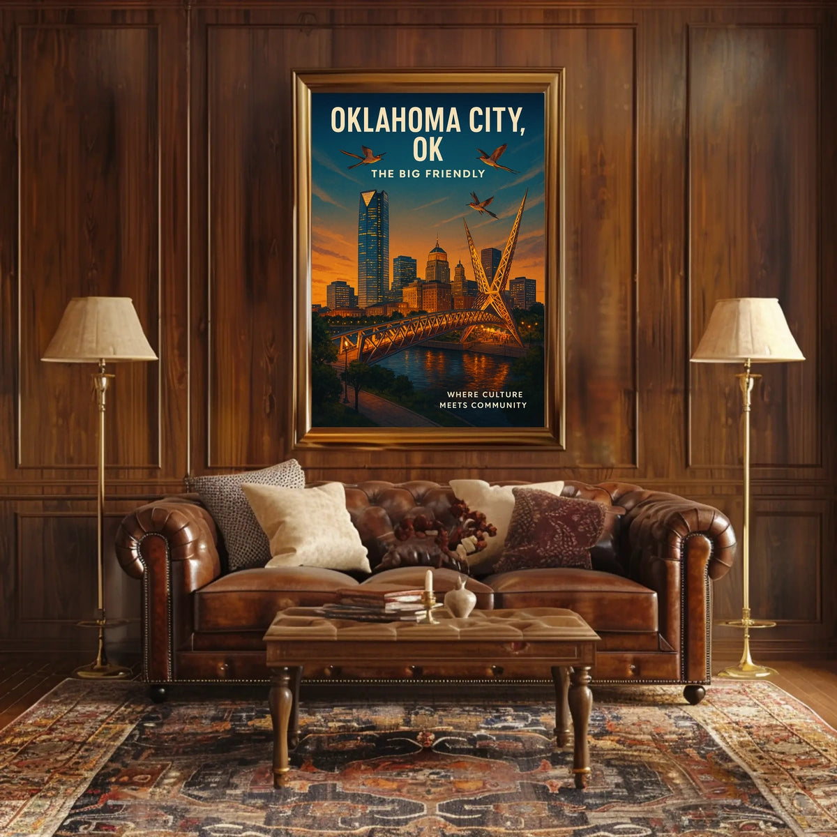 Oklahoma City The Big Friendly Poster