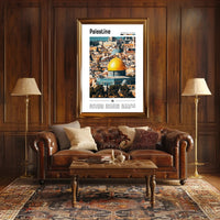 Vibrant Jerusalem Dome of the Rock Cultural Heritage Poster PosterGoat