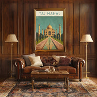 Taj Mahal Agra India's Heritage Masterpiece Cultural Poster