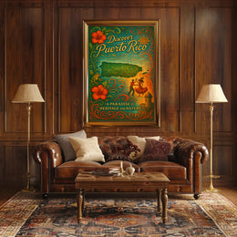 Discover Puerto Rico Vintage Poster Art PosterGoat