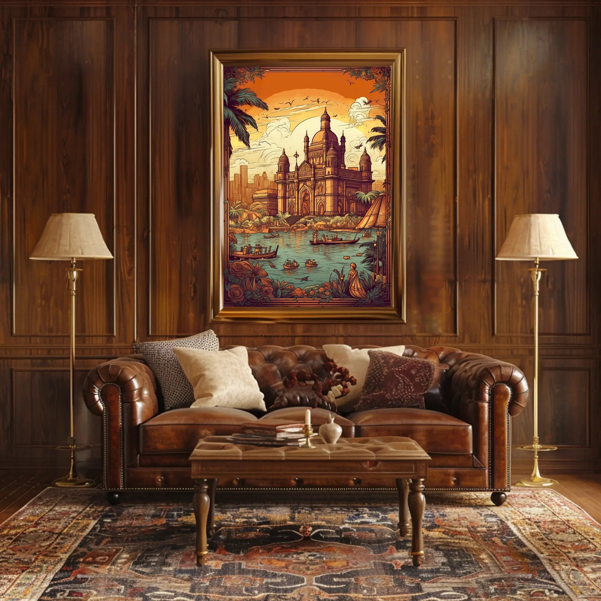 Majestic Sunset at the Gateway Poster