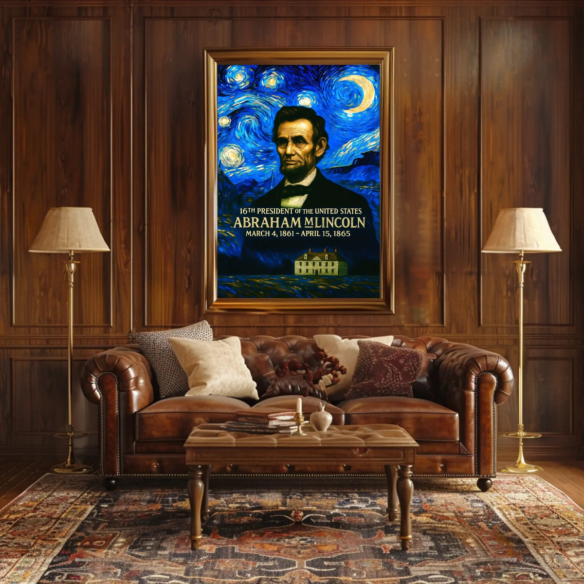 Abraham Lincoln 16th President of the United States Presidential Masterpiece Series Poster