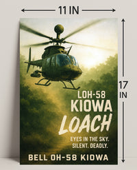 Bell OH-58 Kiowa Eyes in the Sky Poster PosterGoat