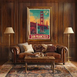 San Francisco Vintage Travel Poster