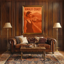 Amalfi Coast Serenity Poster Wall Art Print for Decor