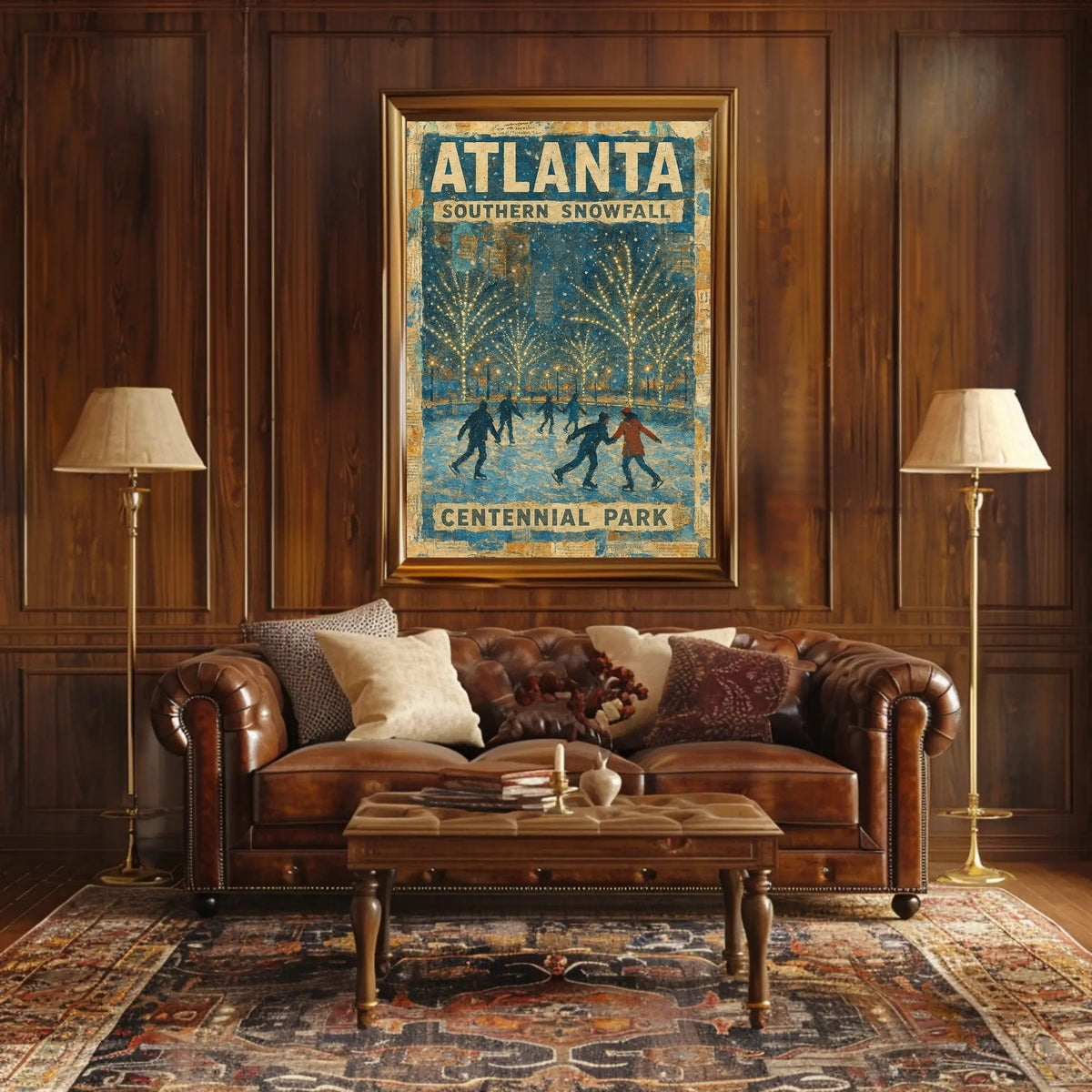 Atlanta Southern Snowfall Poster