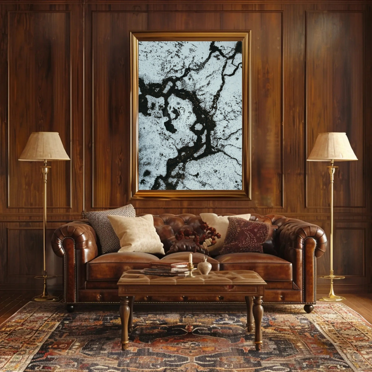 Abstract Winter Landscape Poster