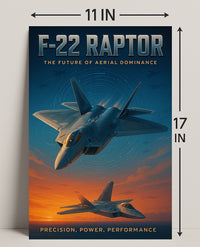 F-22 Raptor The Future of Aerial Dominance Poster PosterGoat