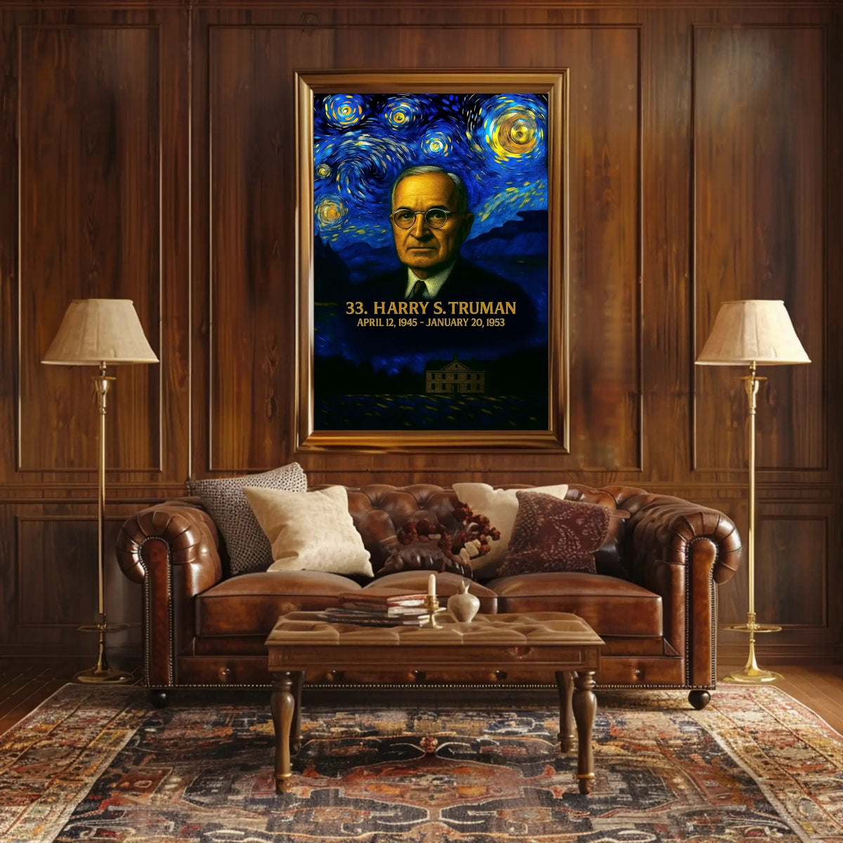 Harry S. Truman 33rd President of the United States Presidential Masterpiece Series Poster