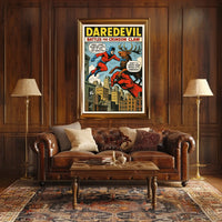 Daredevil Battles the Crimson Claw Poster