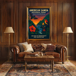 Explore Untouched Beauty in American Samoa National Park Poster