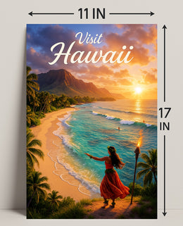 Visit Hawaii Poster PosterGoat