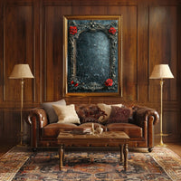 Ornate Elegance Baroque-Inspired Frame Cultural Heritage Poster