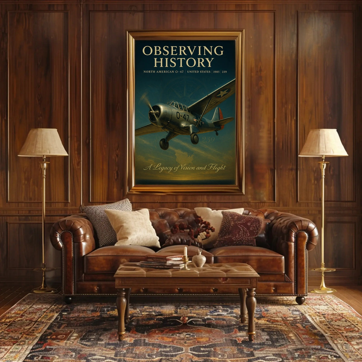Observing History: Vintage North American O-47 Poster