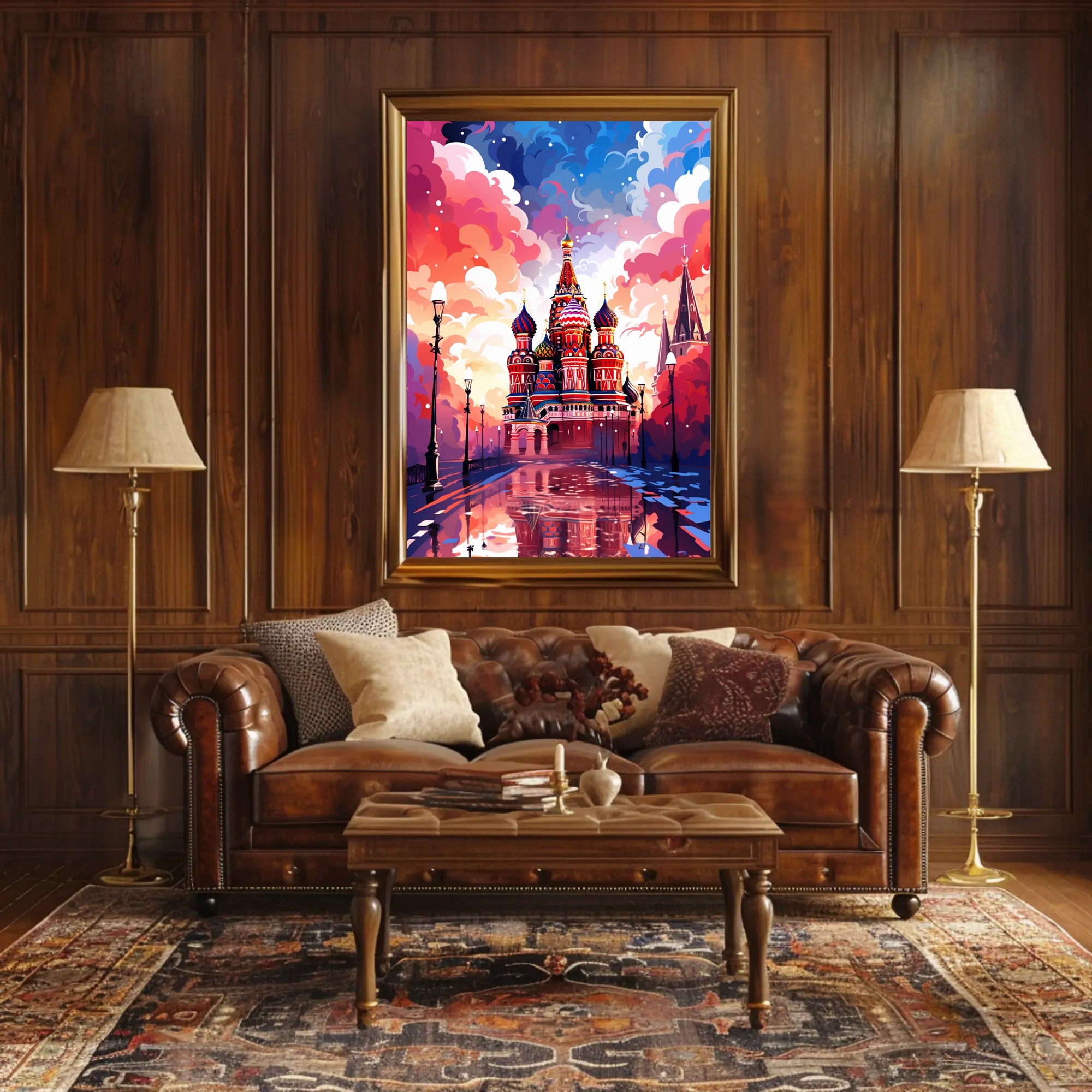 Vibrant St. BasilS Cathedral Poster