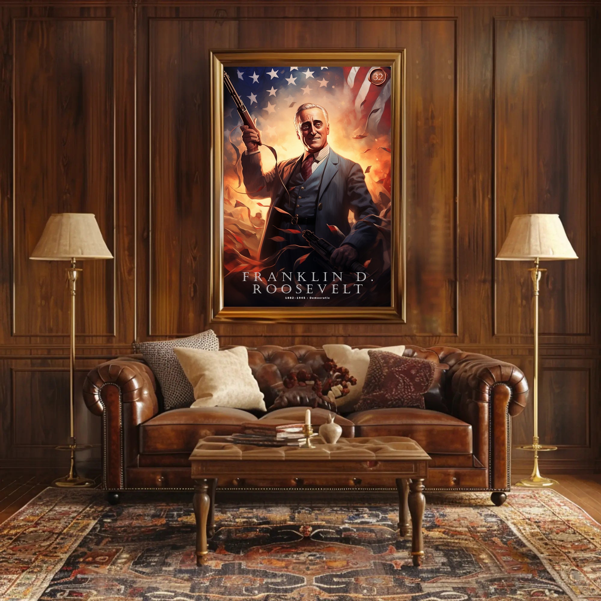 Franklin D. Roosevelt: A Pivotal Leader Poster