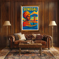 Senegal A Vibrant Tribute Poster