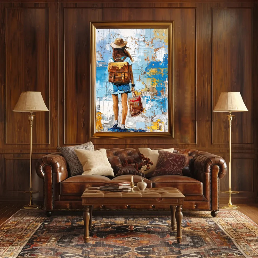 Vintage Parisian Architecture Art Poster