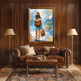 Vintage Parisian Architecture Art Poster