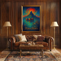Bora Bora Dreamscape: Vibrant Tropical Paradise Poster
