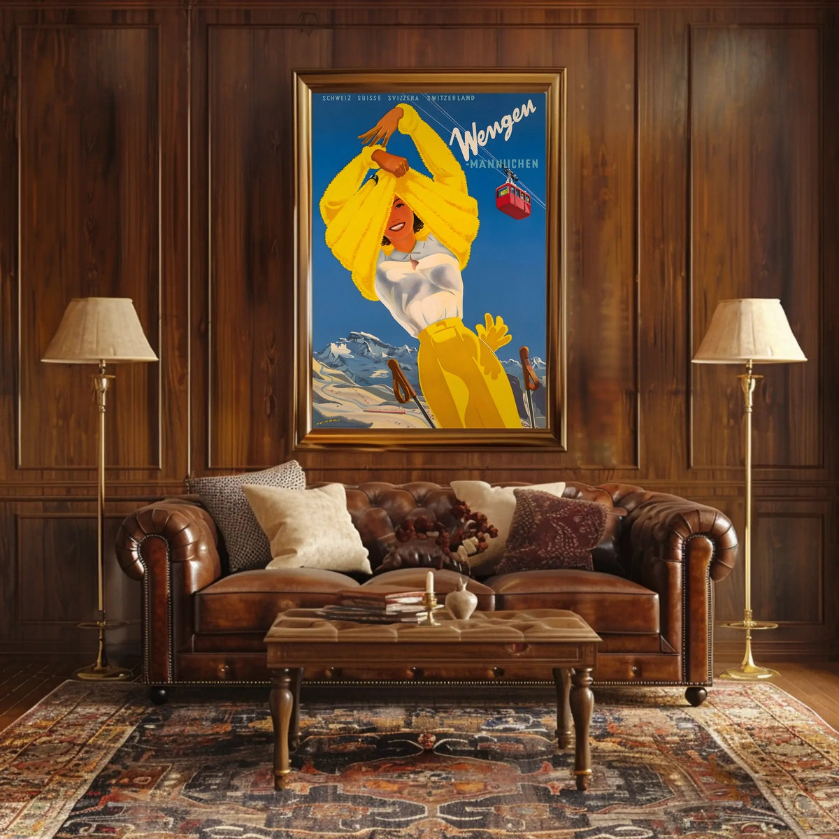 Wengen Ski Resort Poster