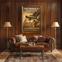 F-84 Thunderjet Jet-Age Workhorse Poster PosterGoat