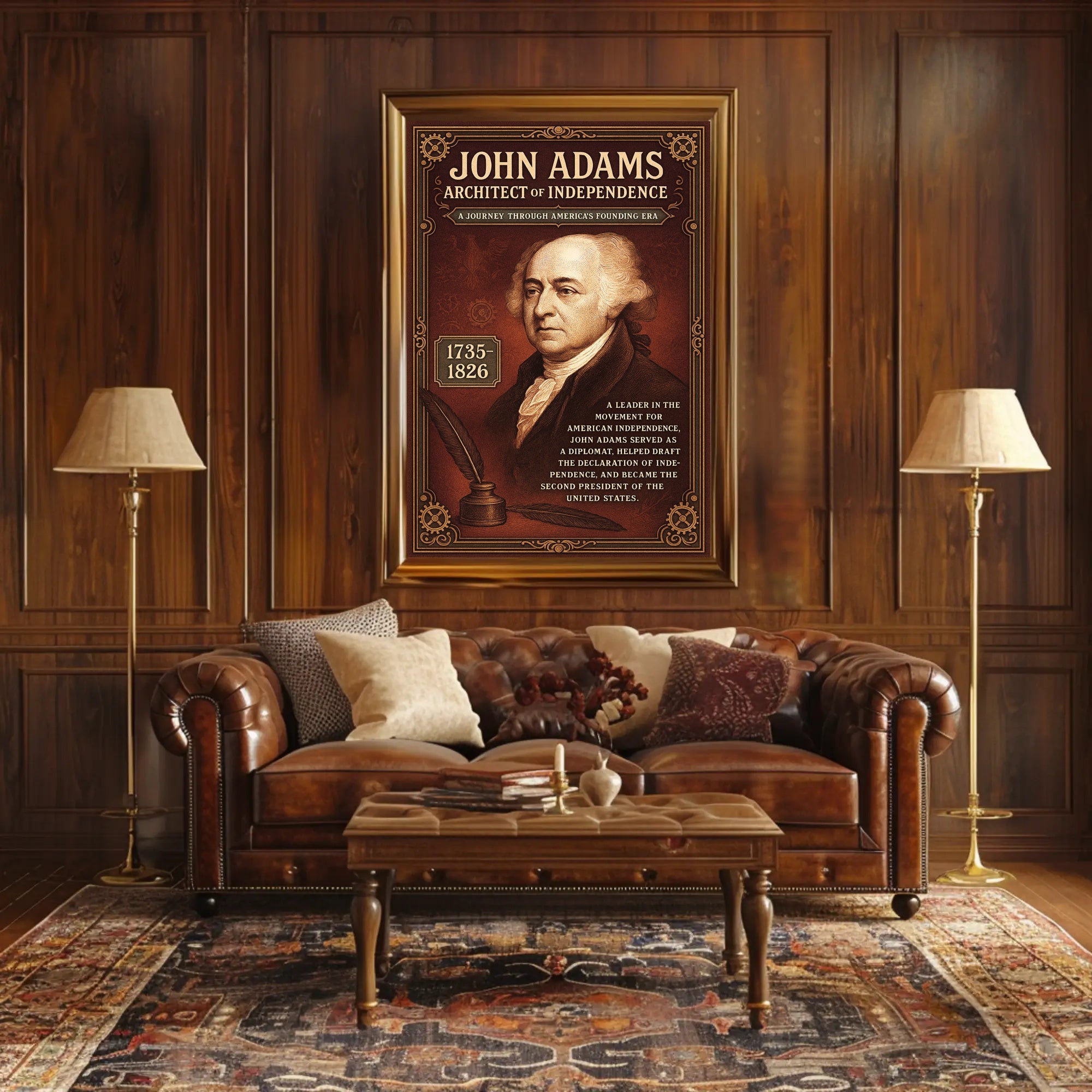 John Adams 2nd President Poster PosterGoat