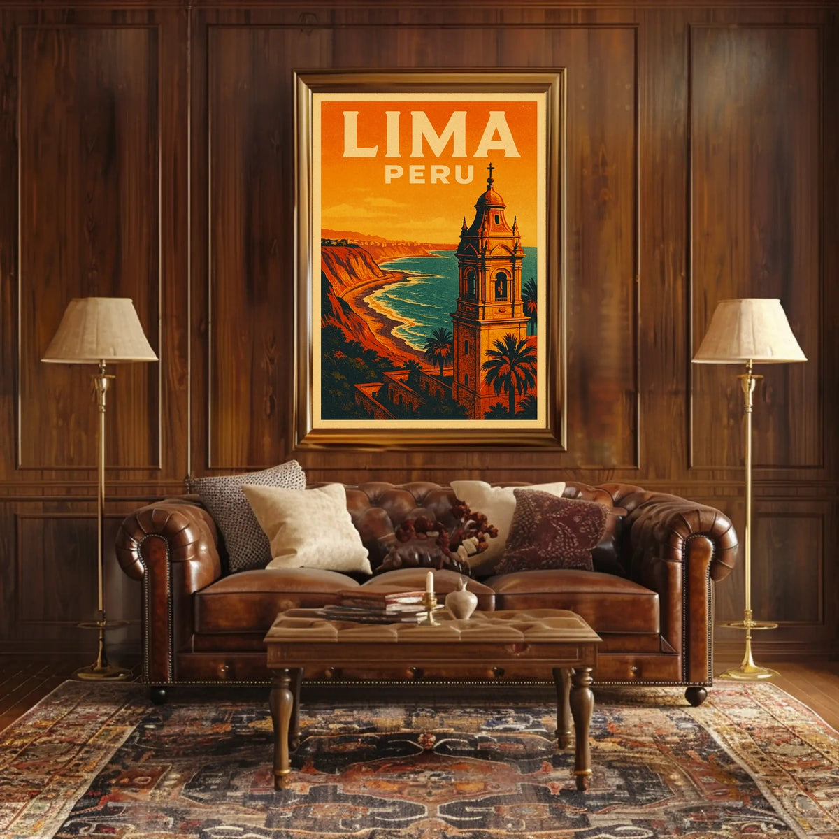 Lima, Peru Travel Poster