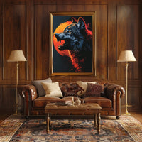 Wolf Under The Blood Moon Poster