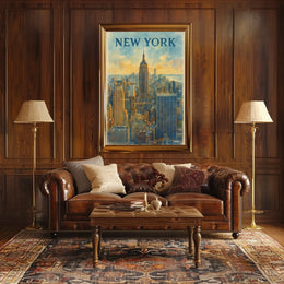 New York Water Color Poster