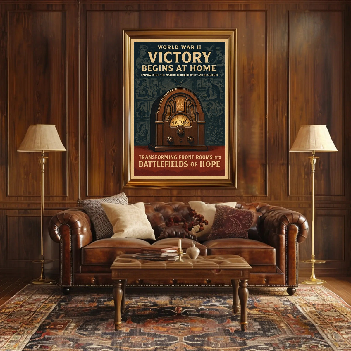 Victory Begins at Home Poster