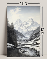 Serene Mountain Landscape Poster
