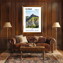 Kurdistan Mountain Landscape Cultural or Heritage Poster PosterGoat