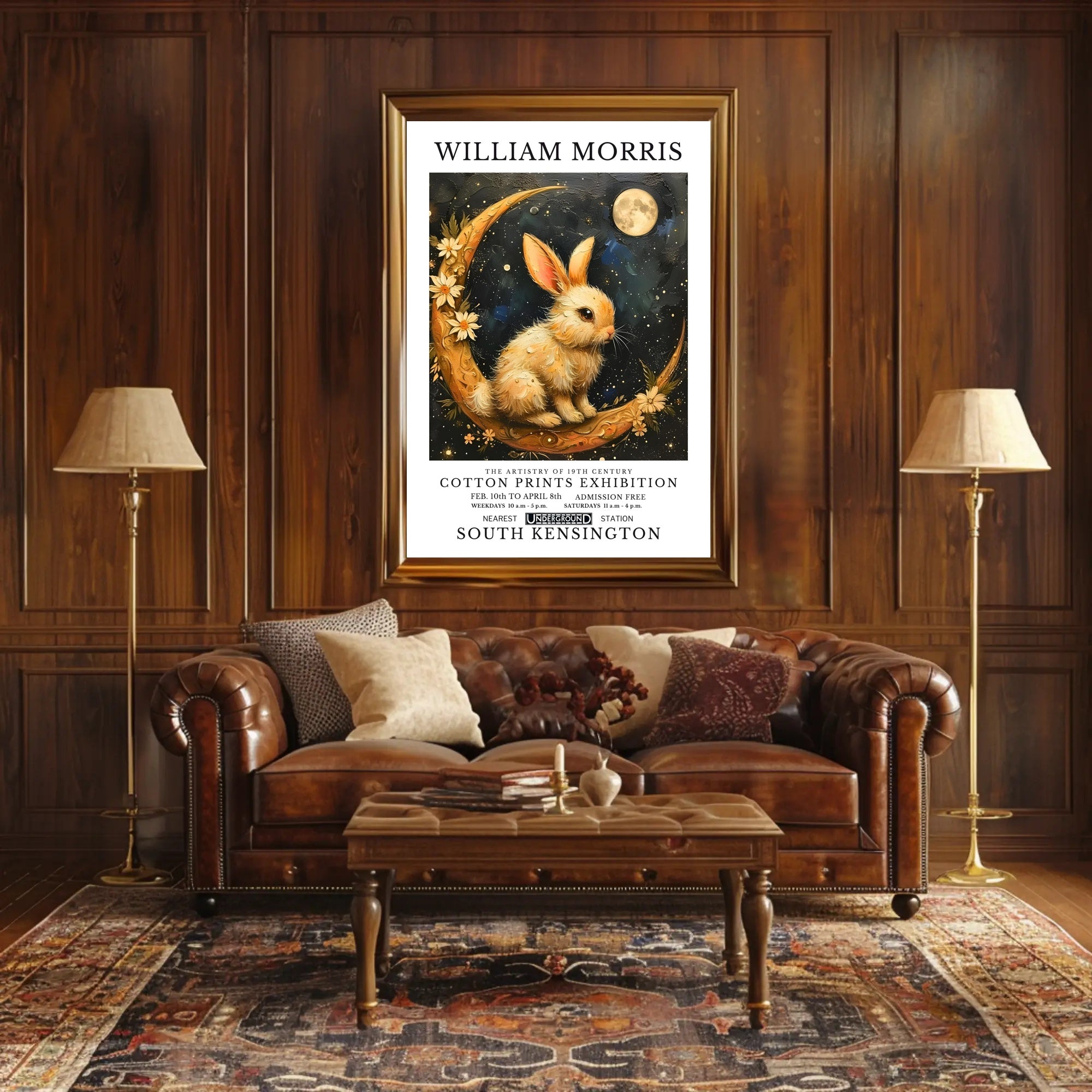 William Morris Exhibition Fantasy or Mythology Poster