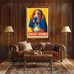 Basset Hound Art Poster