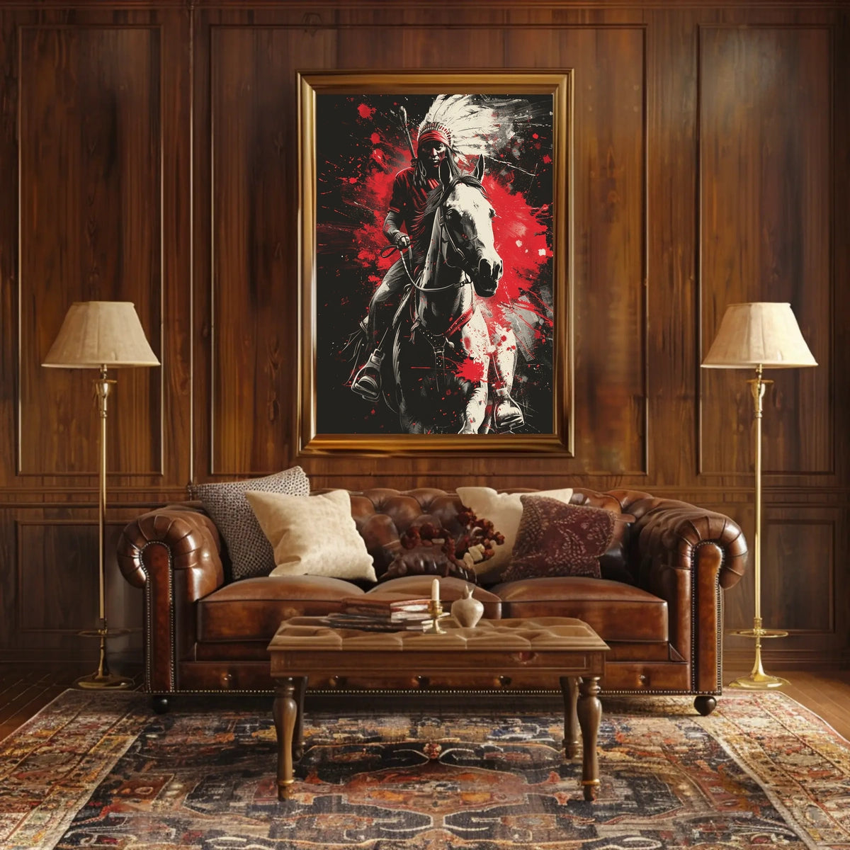 Warrior On Horseback Poster