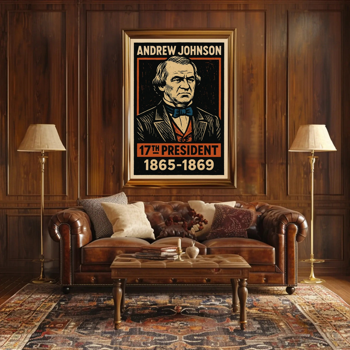 Andrew Johnson 17th President Poster
