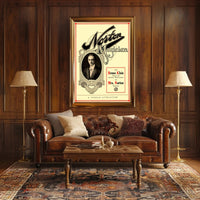 Vintage Magic Show Poster with Art Nouveau Influence
