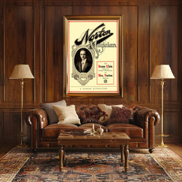 Vintage Magic Show Poster with Art Nouveau Influence