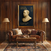 Chester A. Arthur Commemorative Vintage Presidential Poster PosterGoat