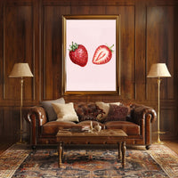 Juicy Strawberries Poster