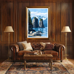 Kenai Fjords Poster Scenic Travel Landscape Wall Art