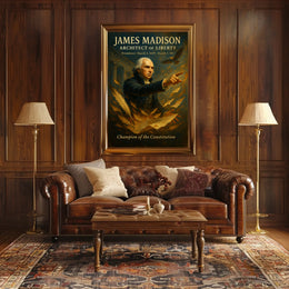 James Madison Vintage Style Historical or Presidential Poster
