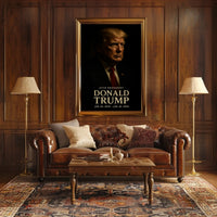 Donald Trump Contemplative Portrait Classical Poster
