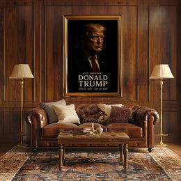 Donald Trump Contemplative Portrait Classical Poster