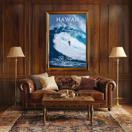 Hawaii Surf Adventure Sports Poster